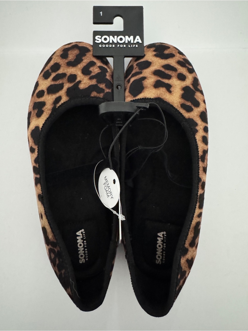 Sonoma Leopard Print Ballet Flats - Brown & Black